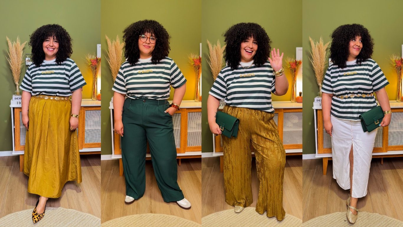 Multiplicando looks com a camiseta da C&A para a copa