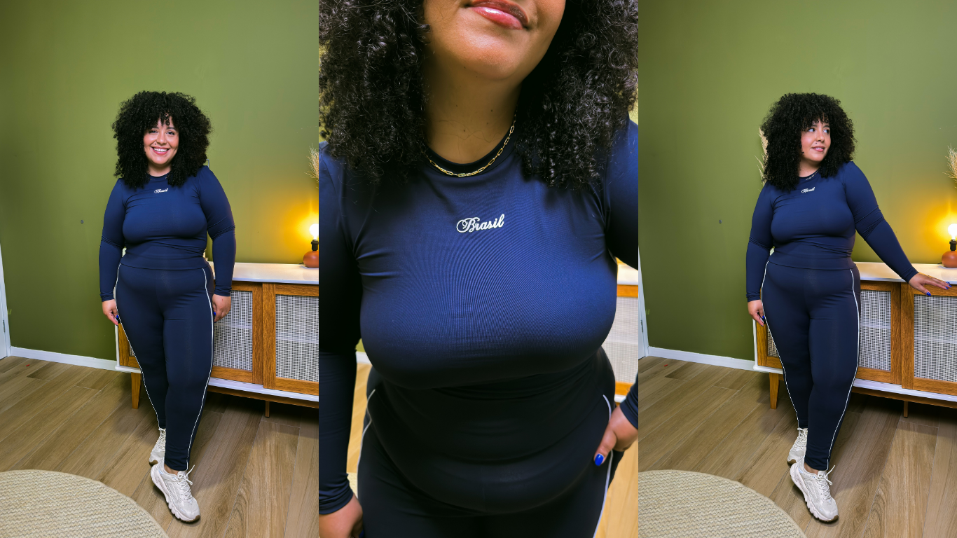 Look de academia plus size